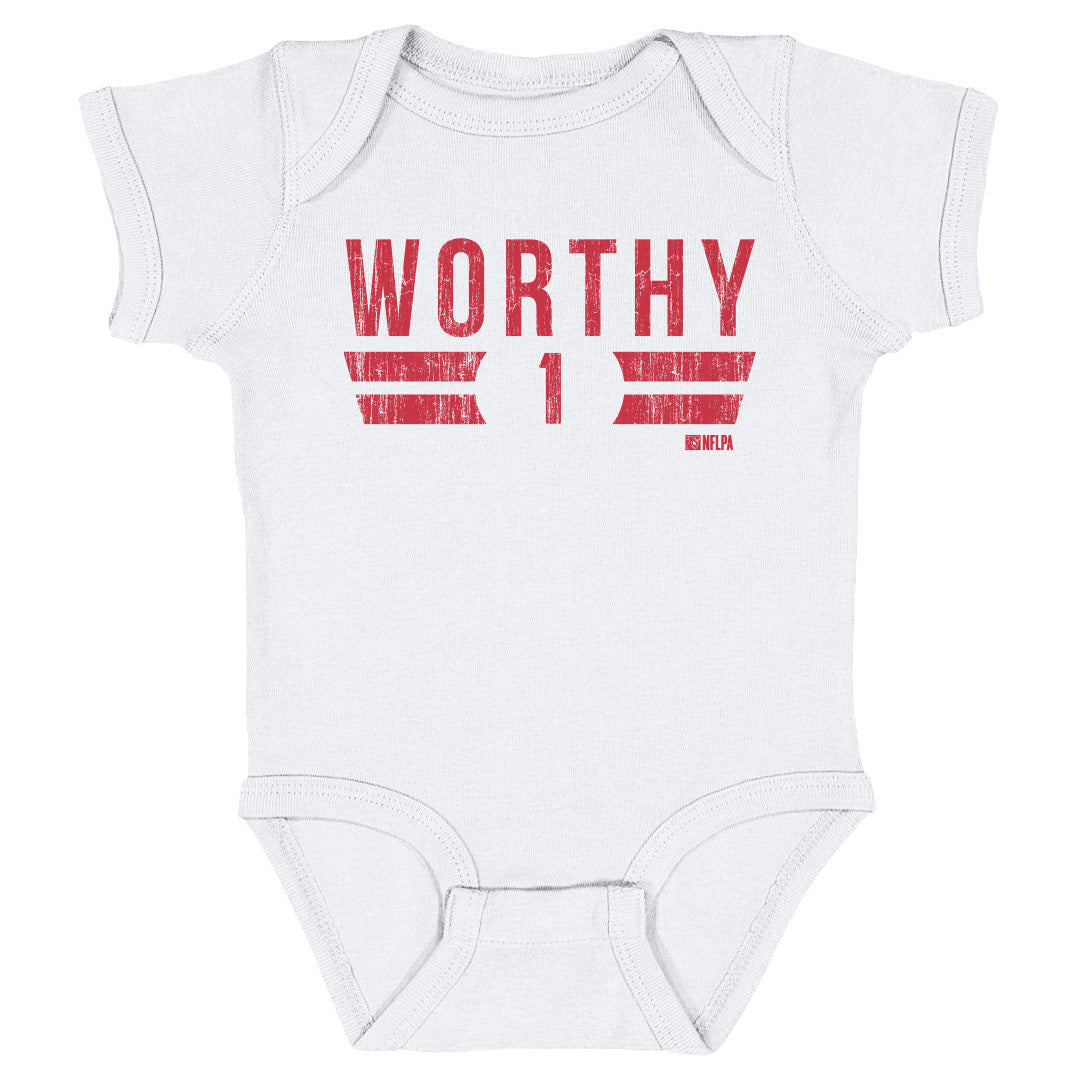 Xavier Worthy Kids Baby Onesie | 500 LEVEL