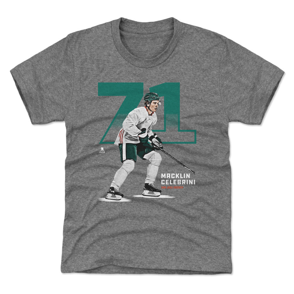 Macklin Celebrini Kids T-Shirt | 500 LEVEL