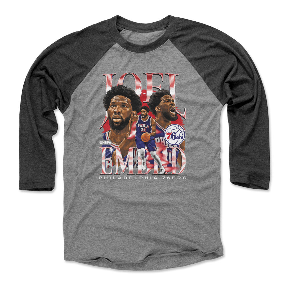 Joel Embiid Men&#39;s Baseball T-Shirt | 500 LEVEL