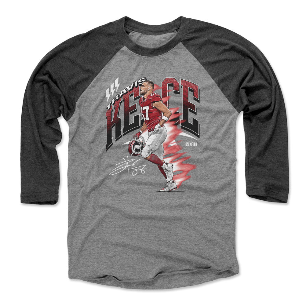 Travis Kelce Men&#39;s Baseball T-Shirt | 500 LEVEL