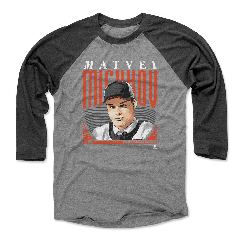 Matvei Michkov Men&#39;s Baseball T-Shirt | 500 LEVEL