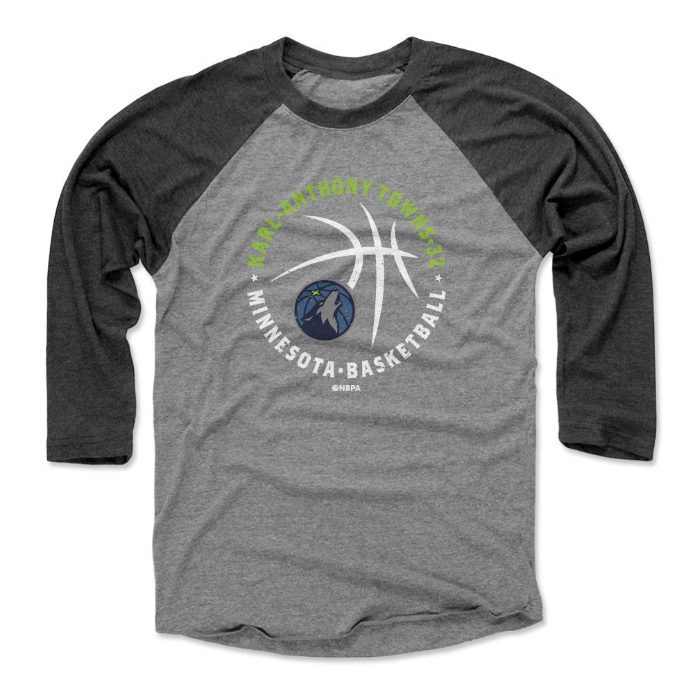 Karl-Anthony Towns Men&#39;s Baseball T-Shirt | 500 LEVEL