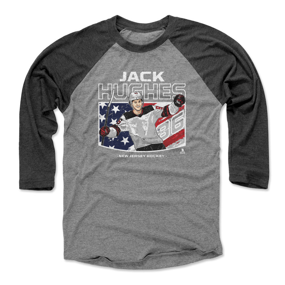 Jack Hughes Men&#39;s Baseball T-Shirt | 500 LEVEL