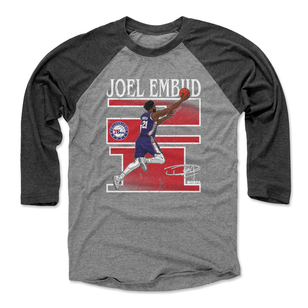 Joel Embiid Men&#39;s Baseball T-Shirt | 500 LEVEL
