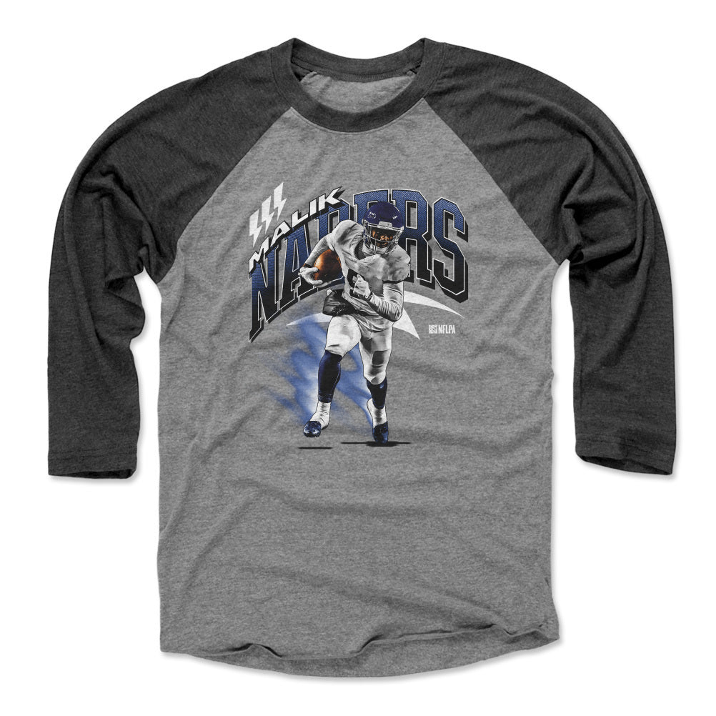 Malik Nabers Men&#39;s Baseball T-Shirt | 500 LEVEL