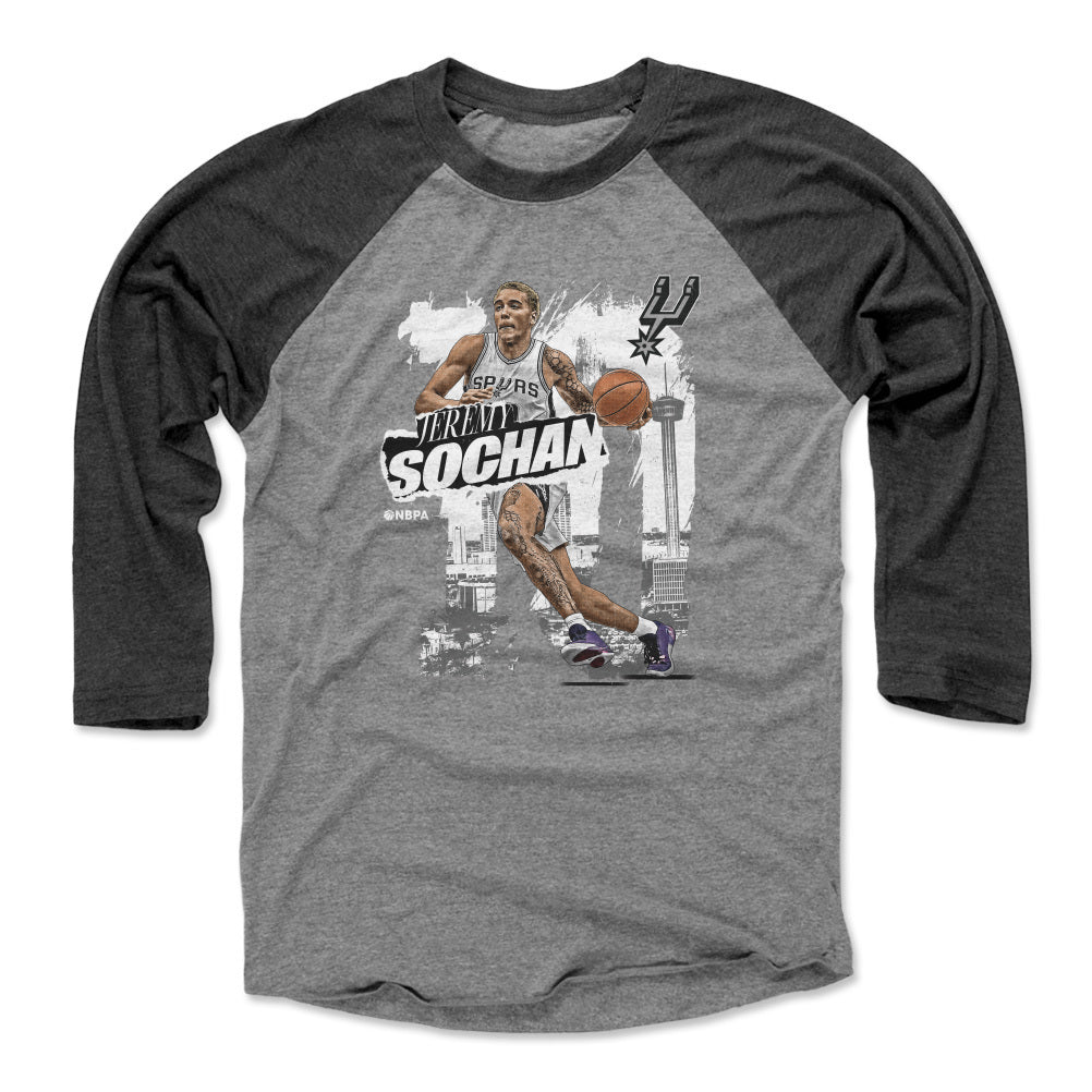 Jeremy Sochan Men&#39;s Baseball T-Shirt | 500 LEVEL