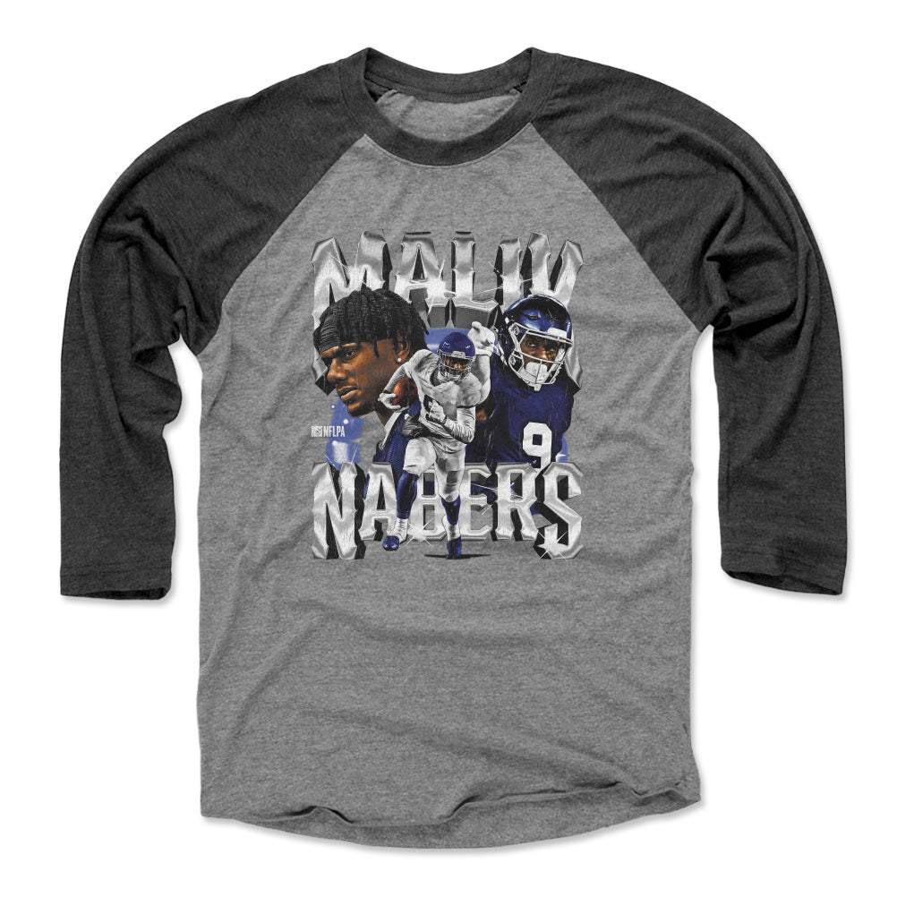 Malik Nabers Men&#39;s Baseball T-Shirt | 500 LEVEL