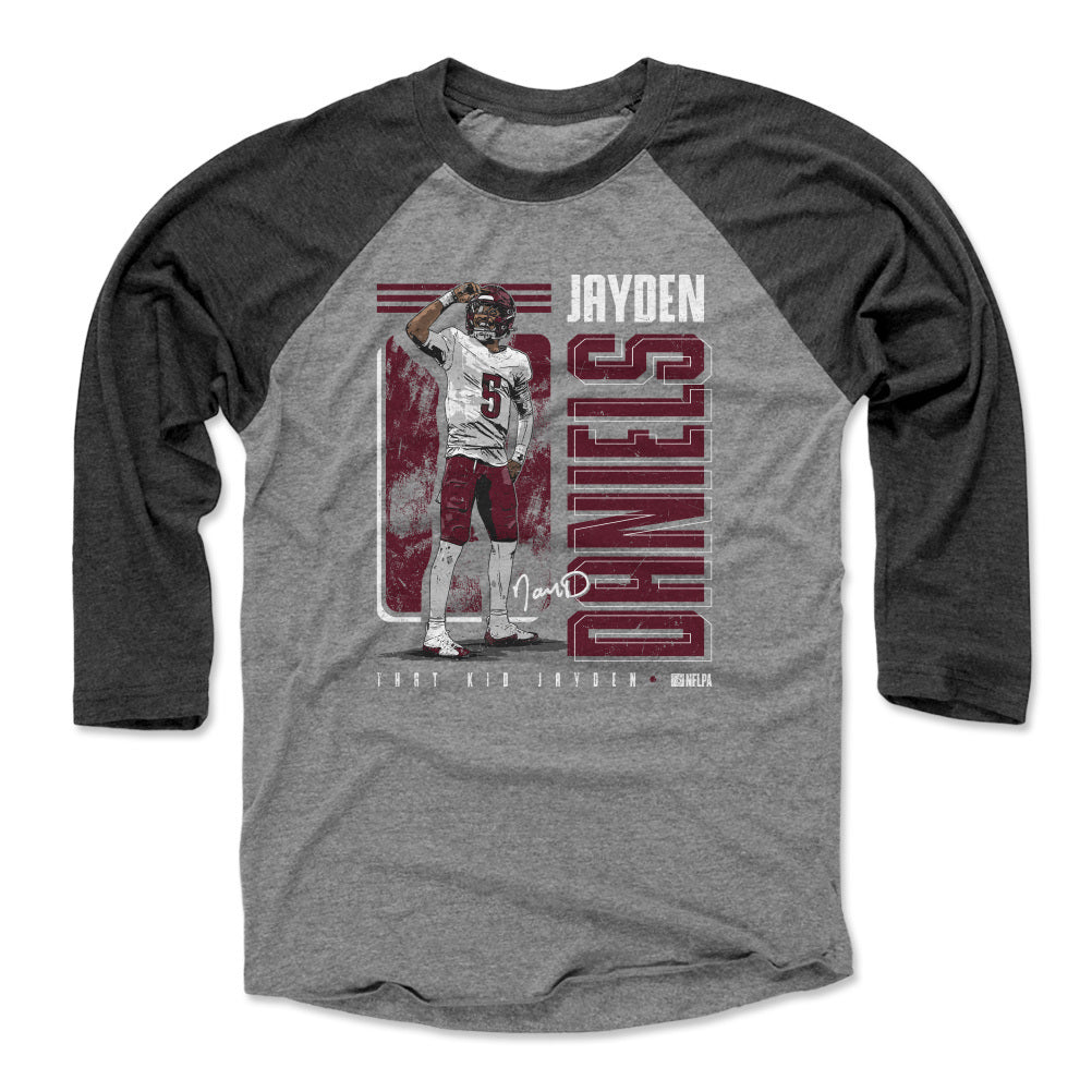 Jayden Daniels Men&#39;s Baseball T-Shirt | 500 LEVEL