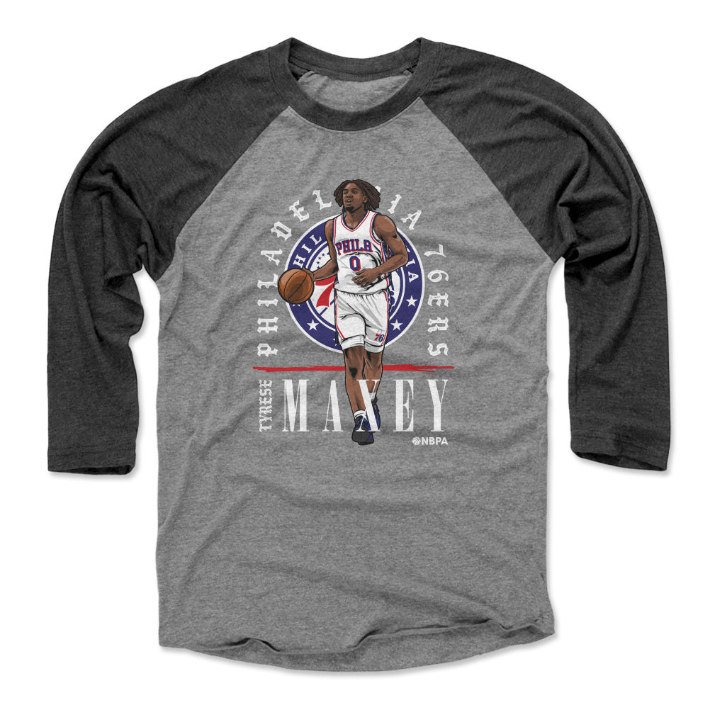 Tyrese Maxey Men&#39;s Baseball T-Shirt | 500 LEVEL