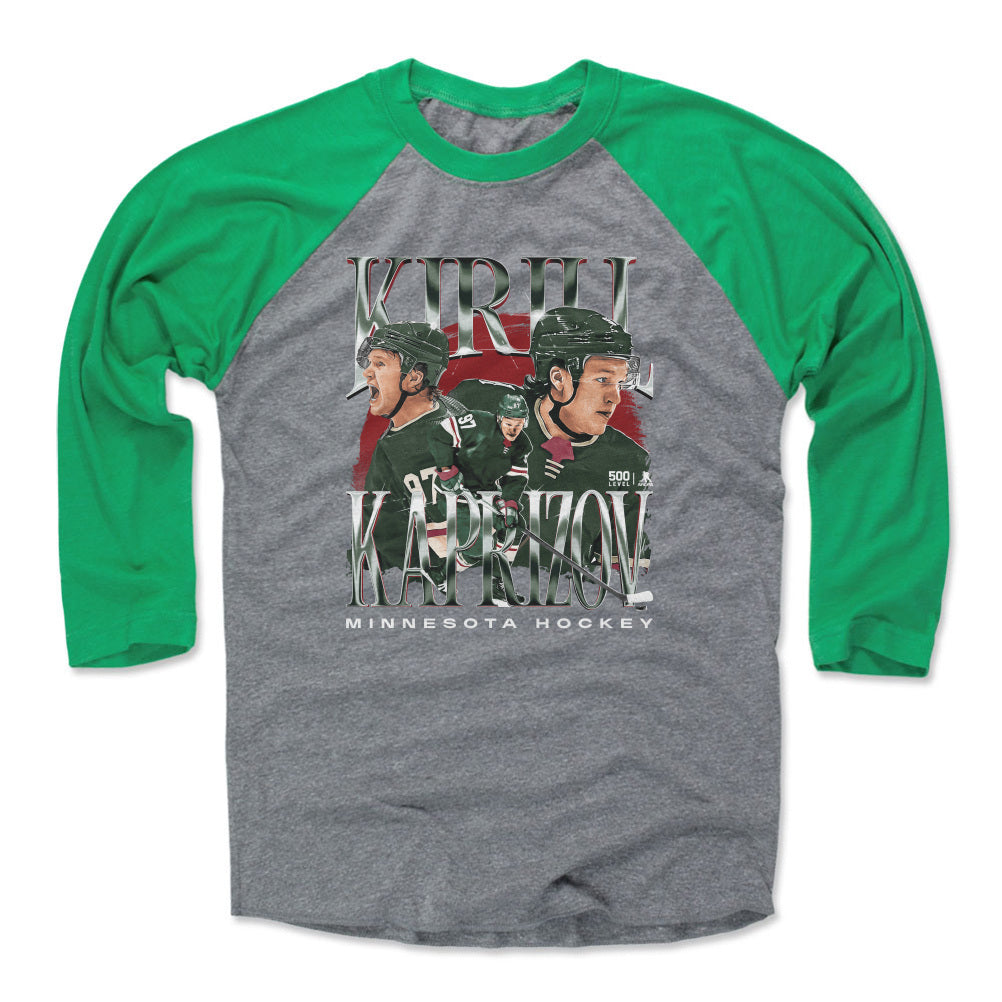 Kirill Kaprizov Men&#39;s Baseball T-Shirt | 500 LEVEL