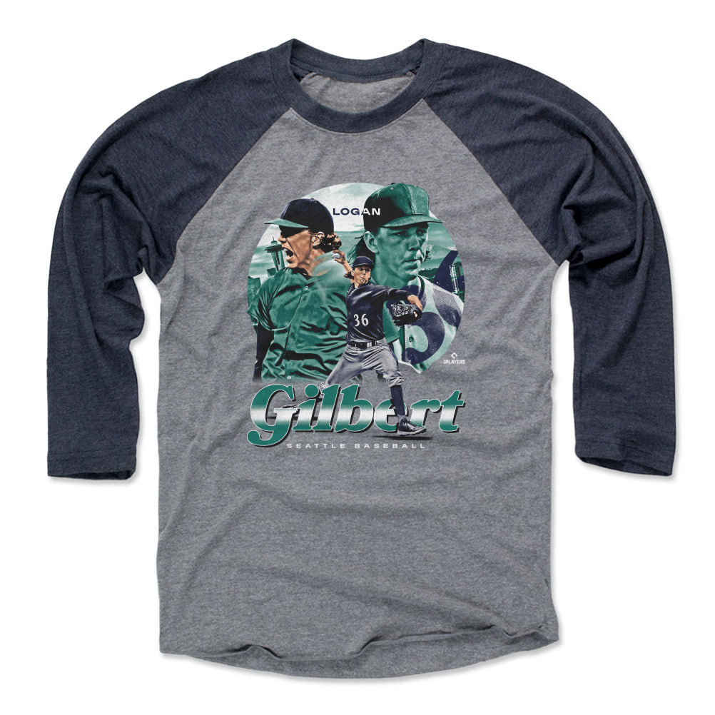 Logan Gilbert Men&#39;s Baseball T-Shirt | 500 LEVEL