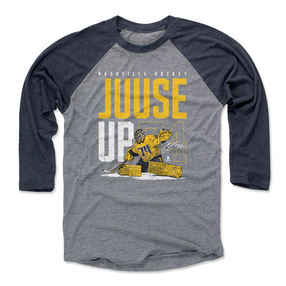 Juuse Saros Men&#39;s Baseball T-Shirt | 500 LEVEL