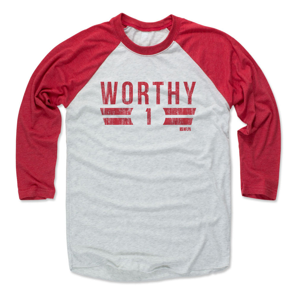 Xavier Worthy Men&#39;s Baseball T-Shirt | 500 LEVEL