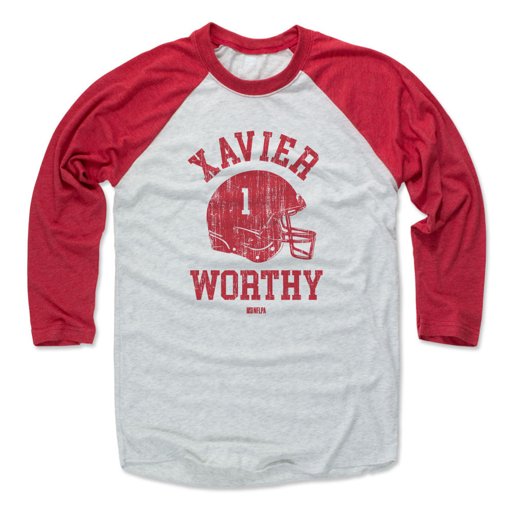 Xavier Worthy Men&#39;s Baseball T-Shirt | 500 LEVEL