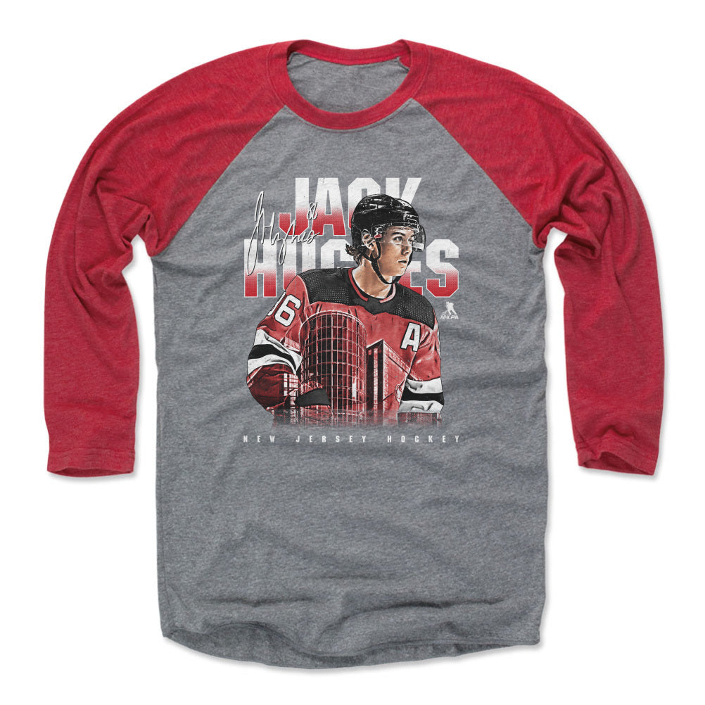 Jack Hughes Men&#39;s Baseball T-Shirt | 500 LEVEL