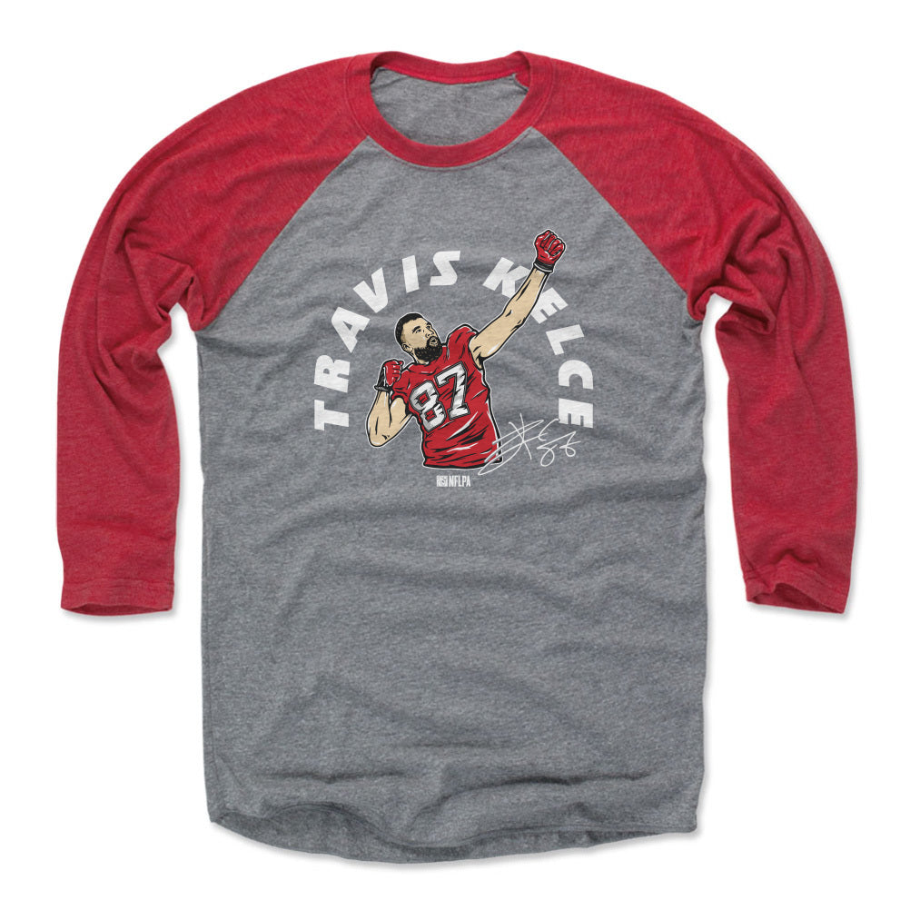 Travis Kelce Men&#39;s Baseball T-Shirt | 500 LEVEL