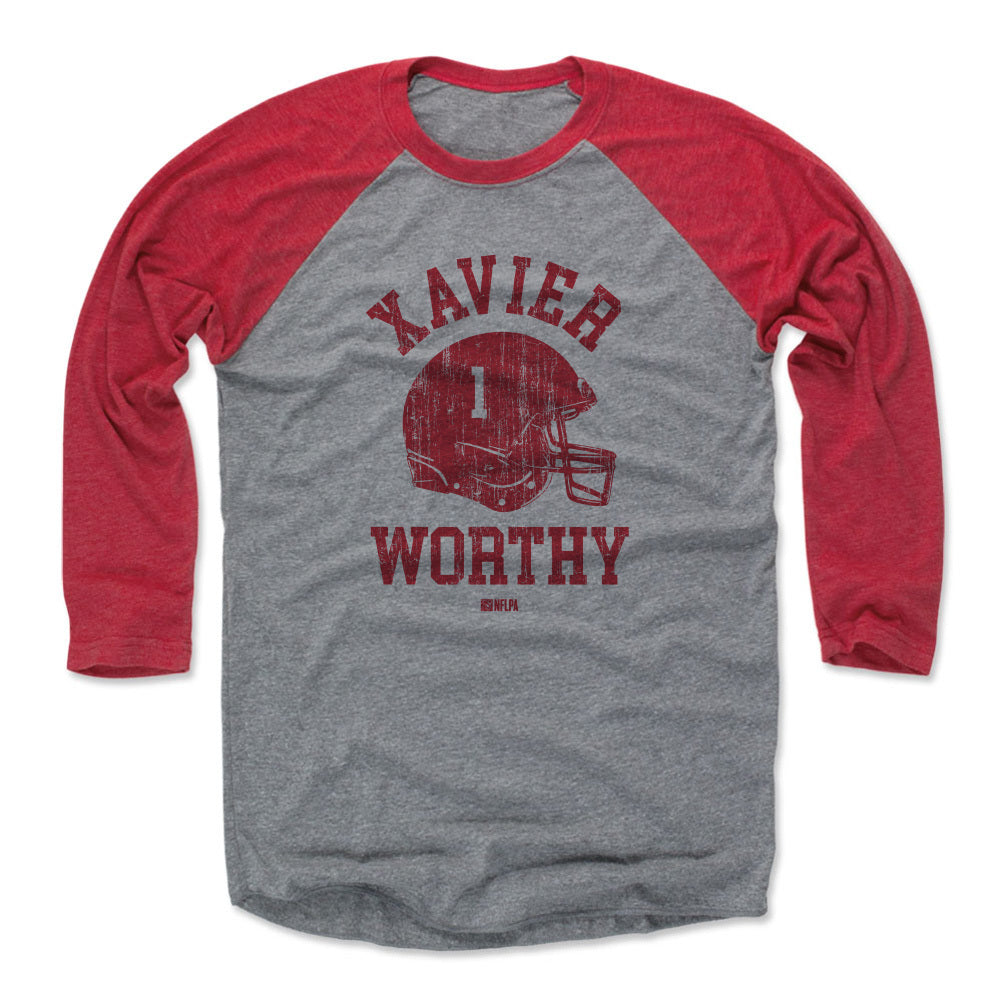 Xavier Worthy Men&#39;s Baseball T-Shirt | 500 LEVEL