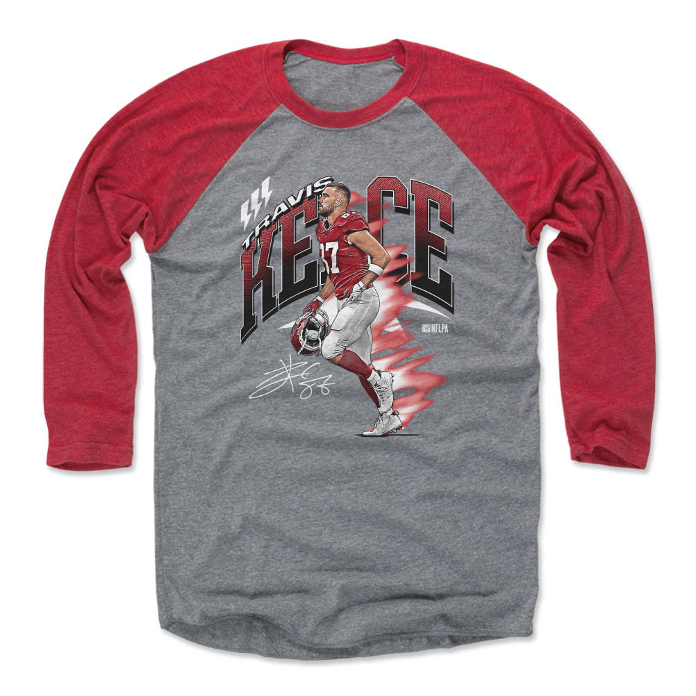 Travis Kelce Men&#39;s Baseball T-Shirt | 500 LEVEL