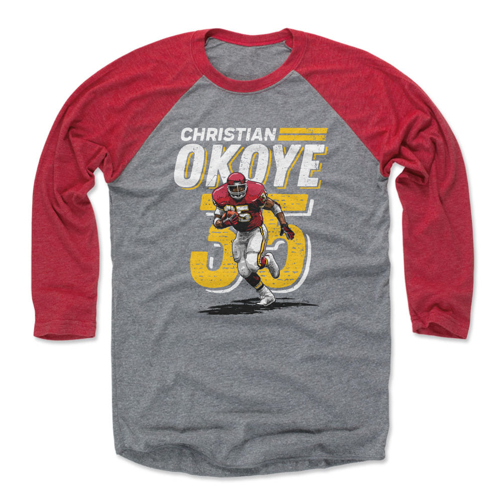 Christian Okoye Men&#39;s Baseball T-Shirt | 500 LEVEL