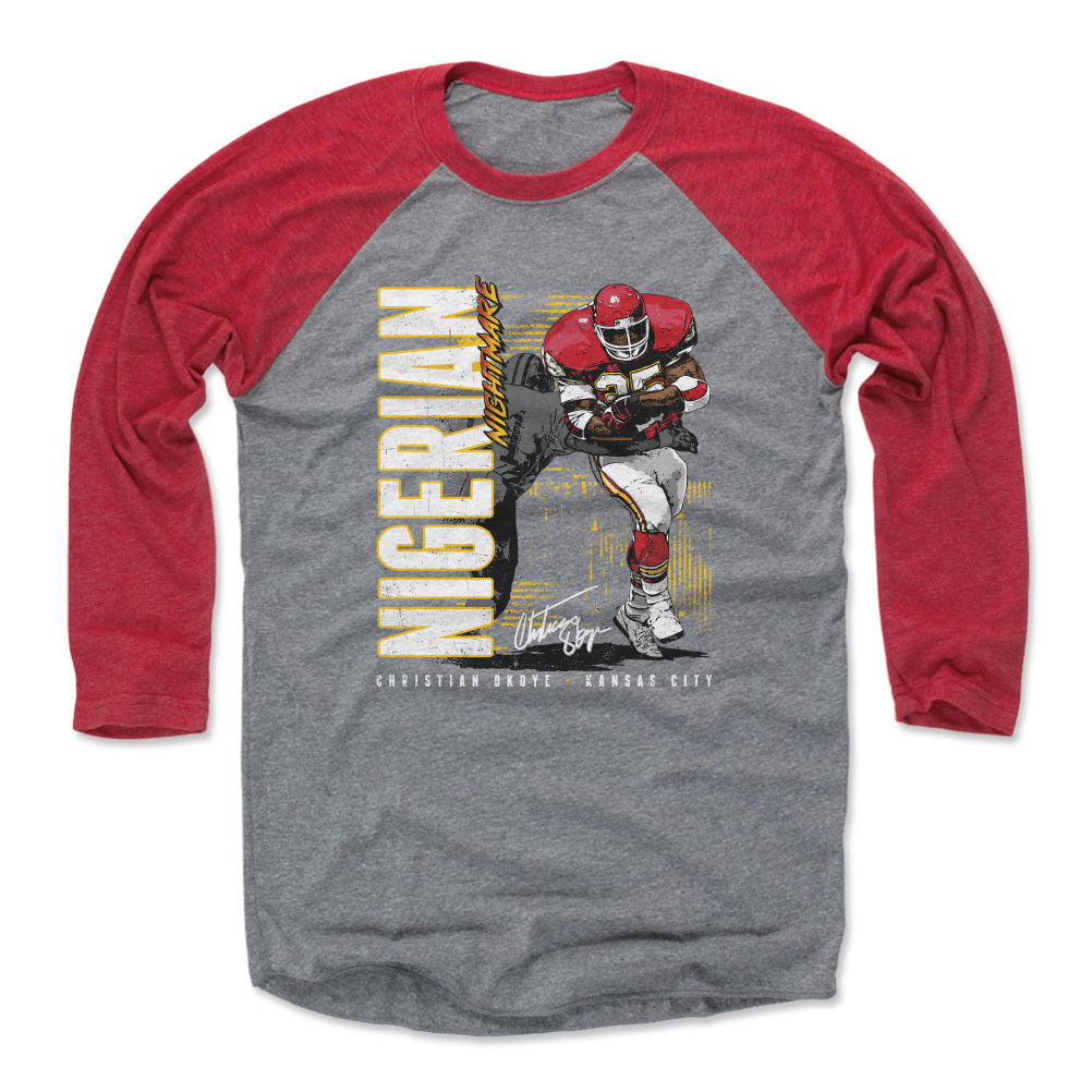 Christian Okoye Men&#39;s Baseball T-Shirt | 500 LEVEL