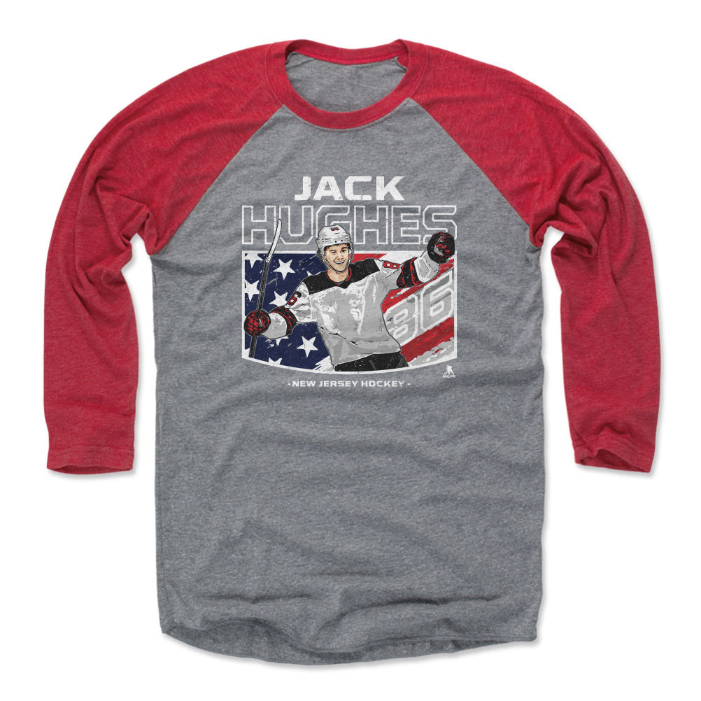 Jack Hughes Men&#39;s Baseball T-Shirt | 500 LEVEL