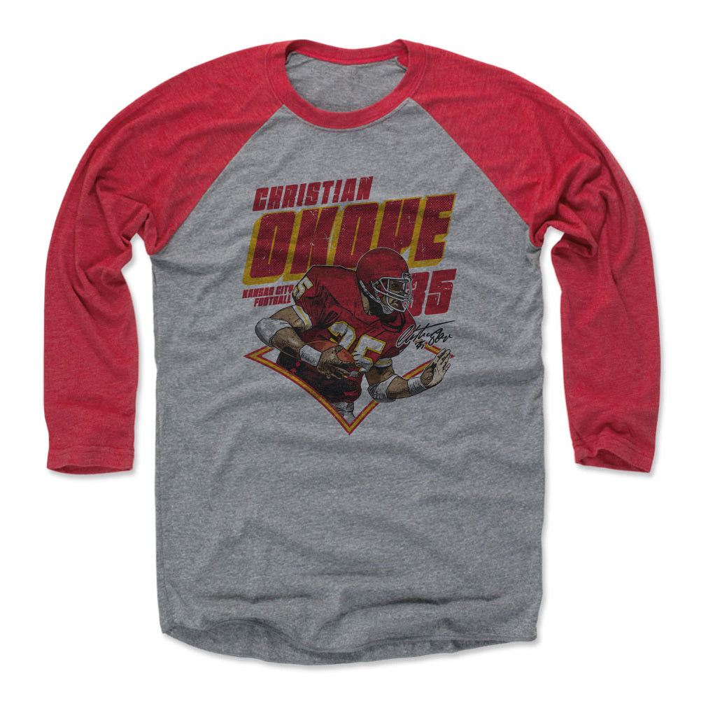 Christian Okoye Men&#39;s Baseball T-Shirt | 500 LEVEL