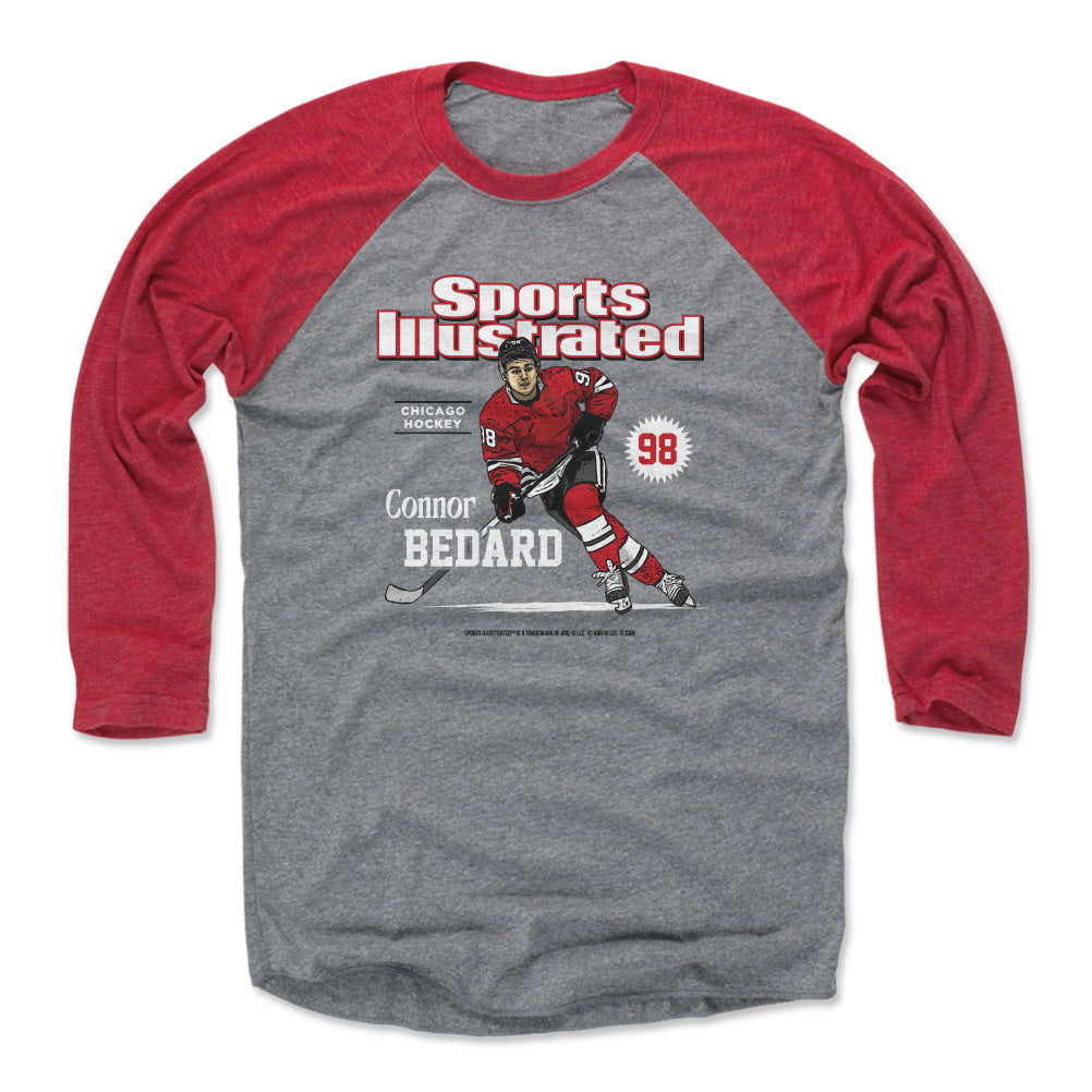 Connor Bedard Men&#39;s Baseball T-Shirt | 500 LEVEL