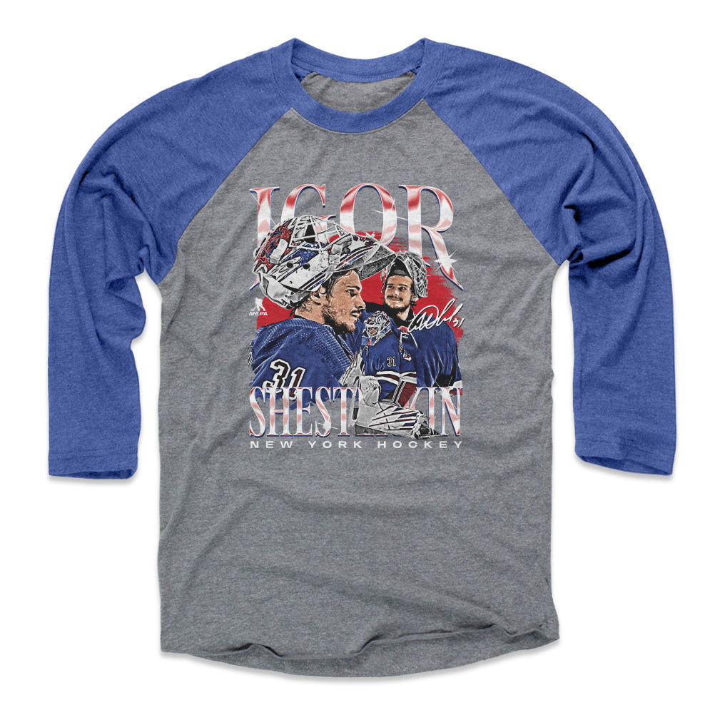 Igor Shesterkin Men&#39;s Baseball T-Shirt | 500 LEVEL