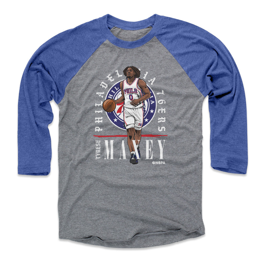 Tyrese Maxey Men&#39;s Baseball T-Shirt | 500 LEVEL