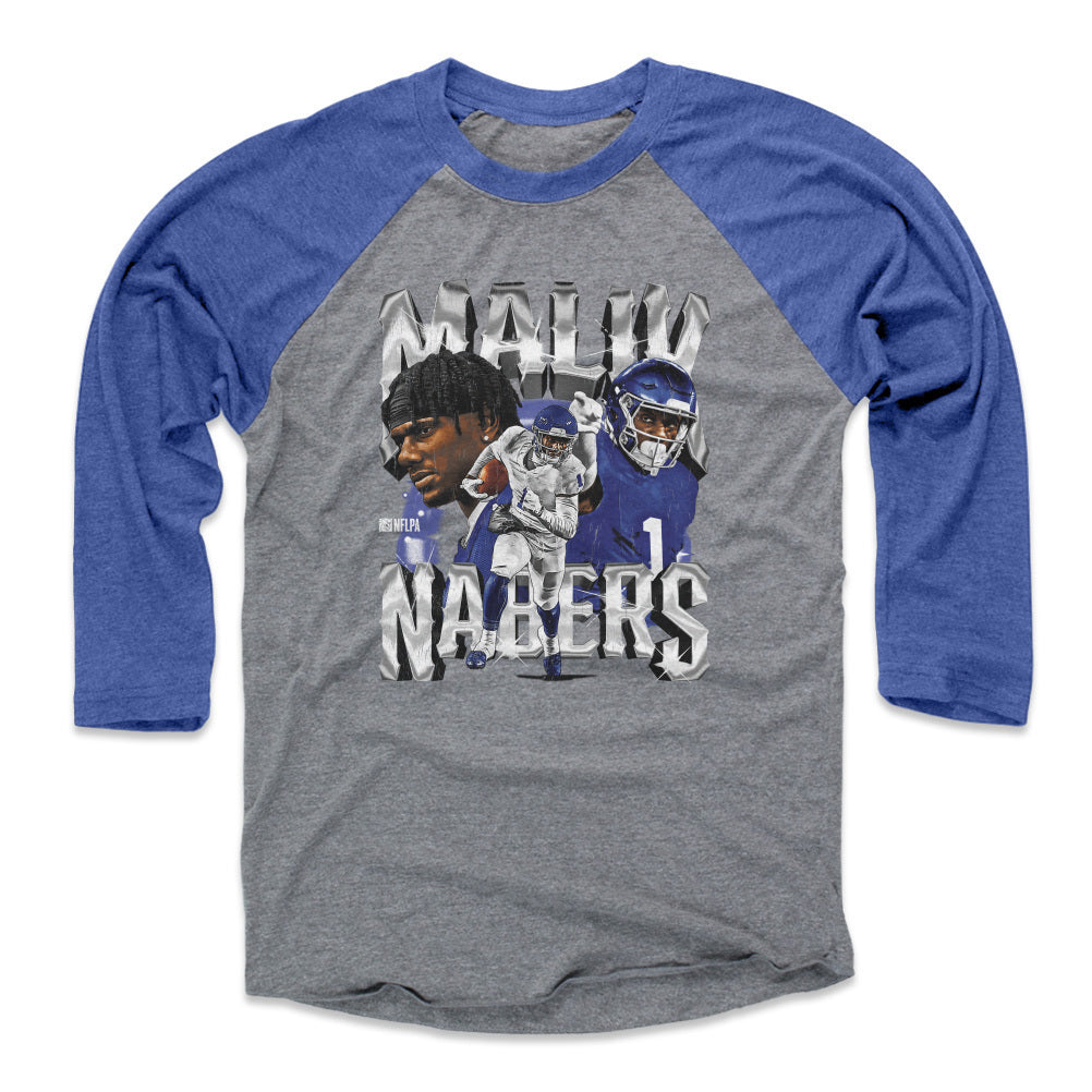 Malik Nabers Men&#39;s Baseball T-Shirt | 500 LEVEL