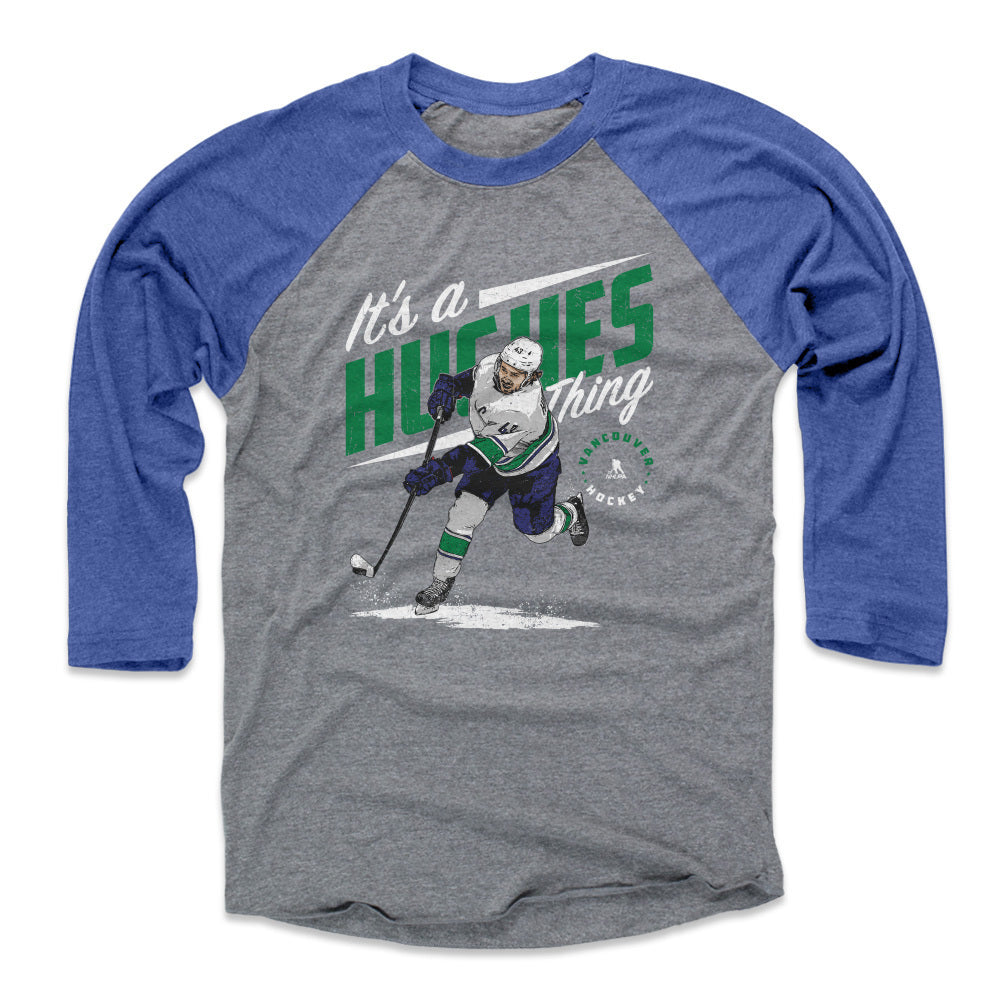 Quinn Hughes Men&#39;s Baseball T-Shirt | 500 LEVEL