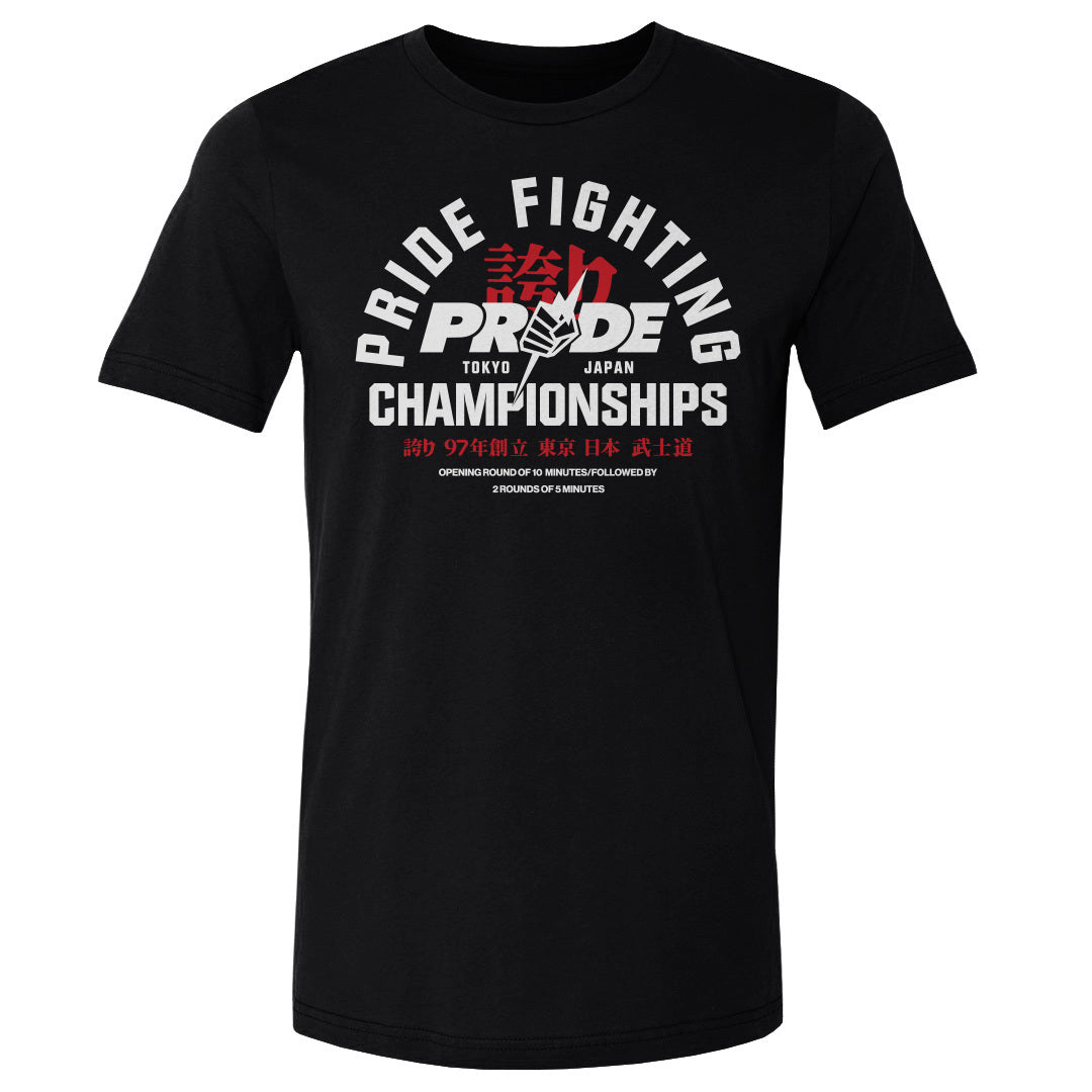 PRIDE Fighting Championships Men&#39;s Cotton T-Shirt | 500 LEVEL