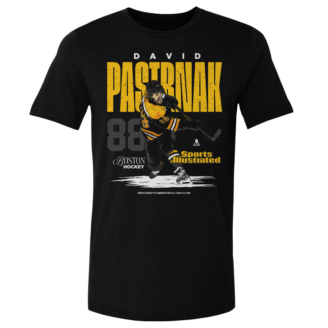 David Pastrnak Men&#39;s Cotton T-Shirt | 500 LEVEL