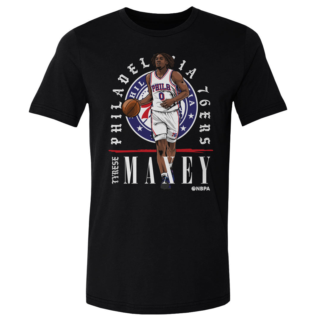 Tyrese Maxey Men&#39;s Cotton T-Shirt | 500 LEVEL