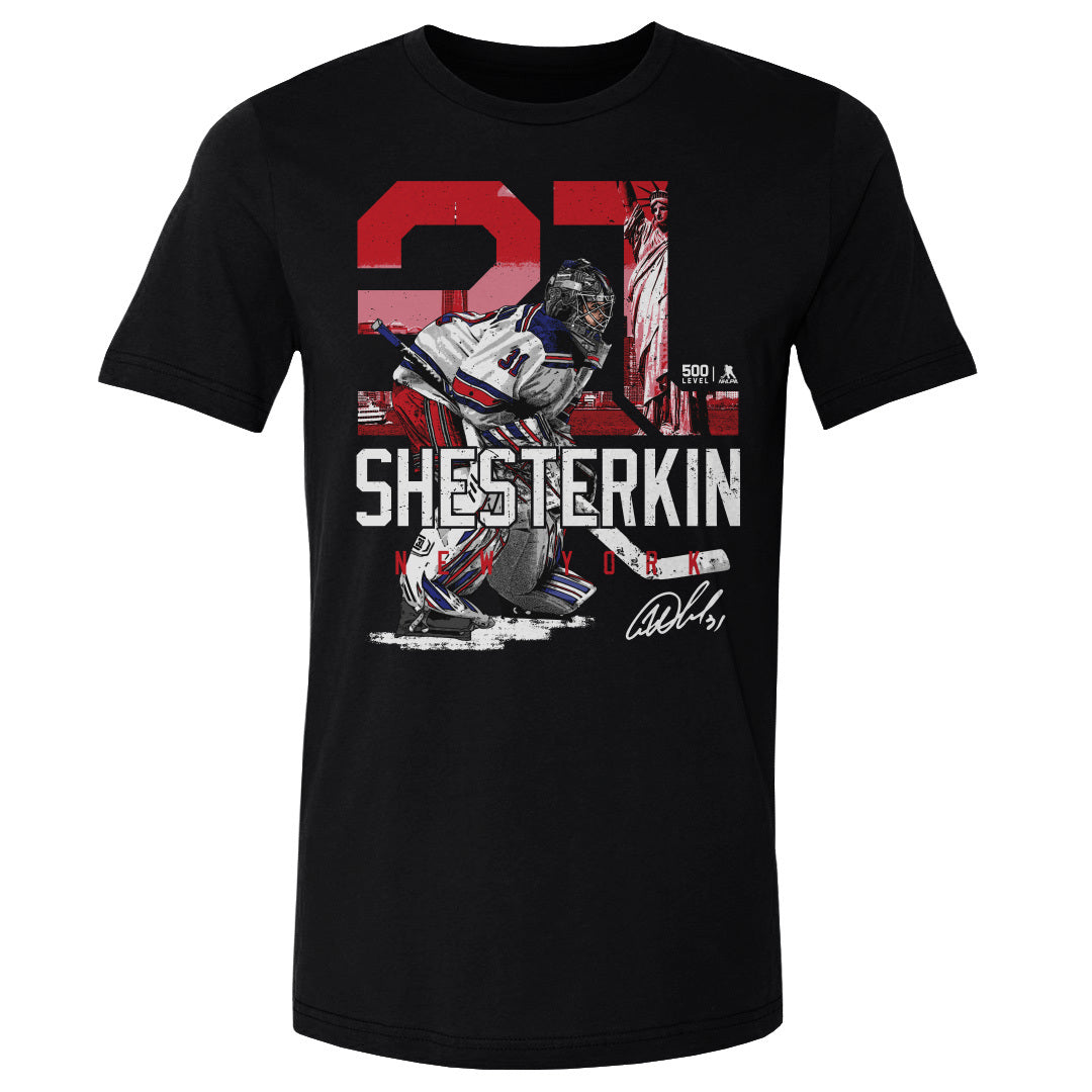 Igor Shesterkin Men&#39;s Cotton T-Shirt | 500 LEVEL