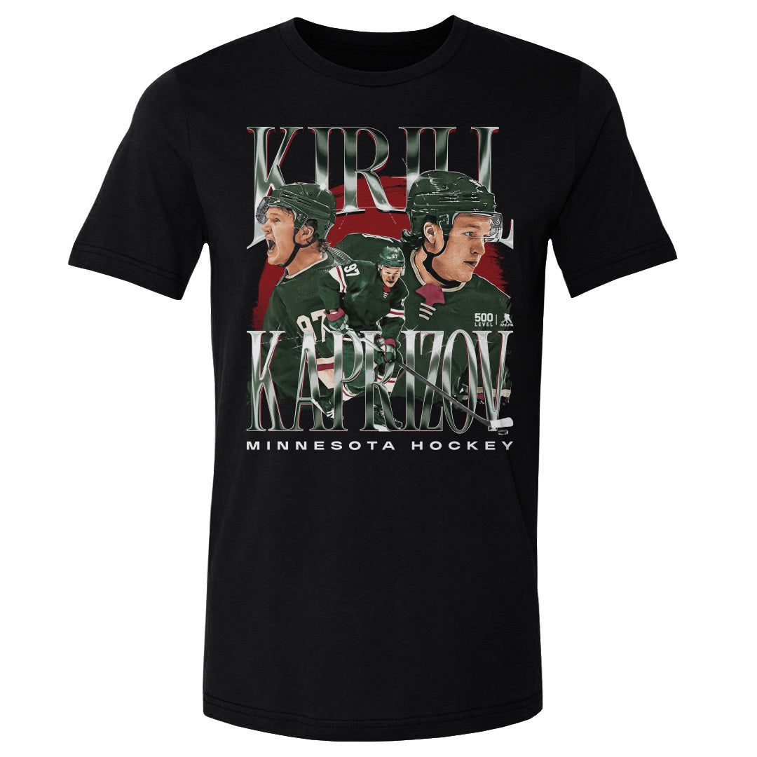 Kirill Kaprizov Men&#39;s Cotton T-Shirt | 500 LEVEL