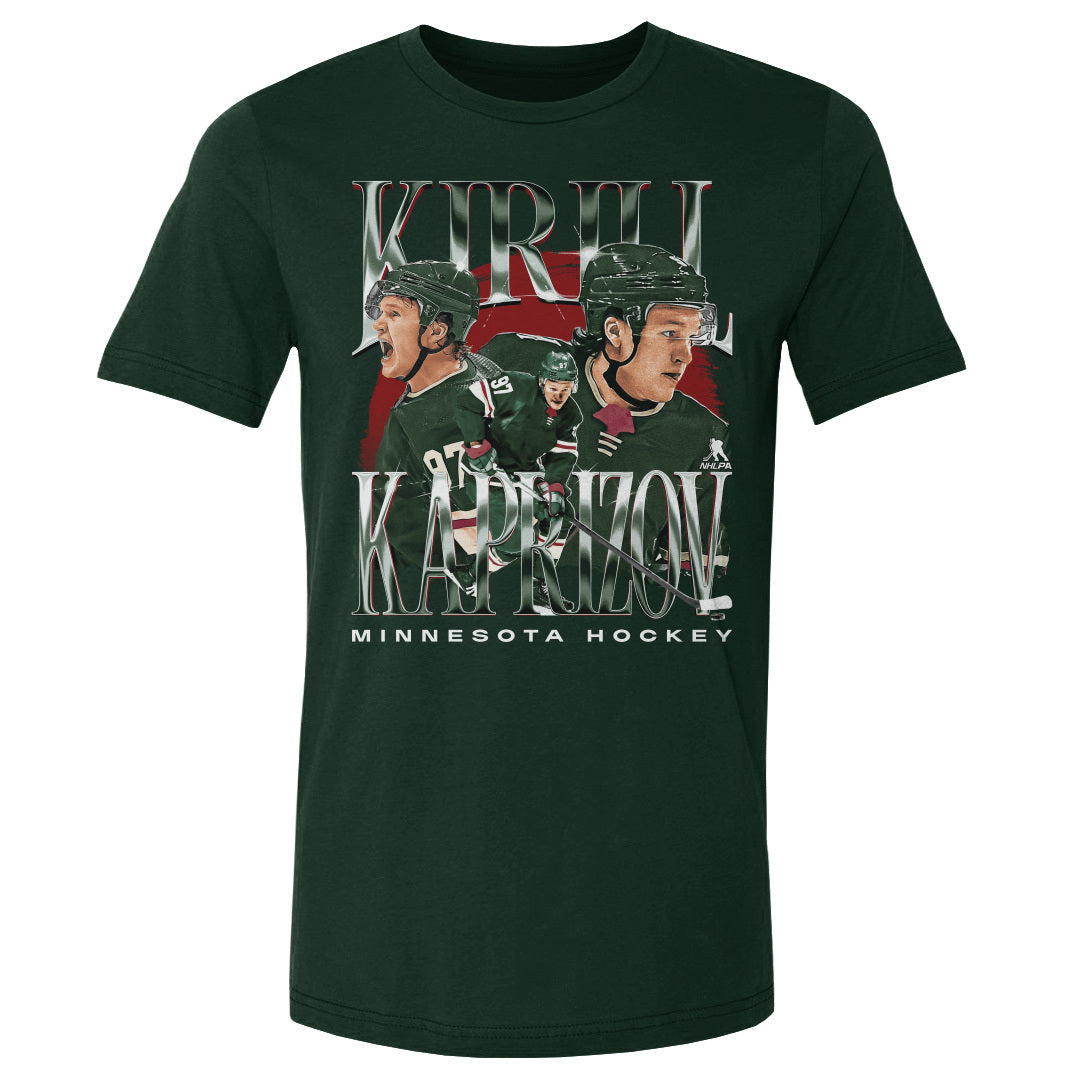 Kirill Kaprizov Men&#39;s Cotton T-Shirt | 500 LEVEL