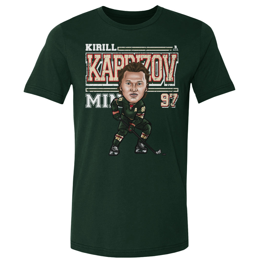 Kirill Kaprizov Men&#39;s Cotton T-Shirt | 500 LEVEL