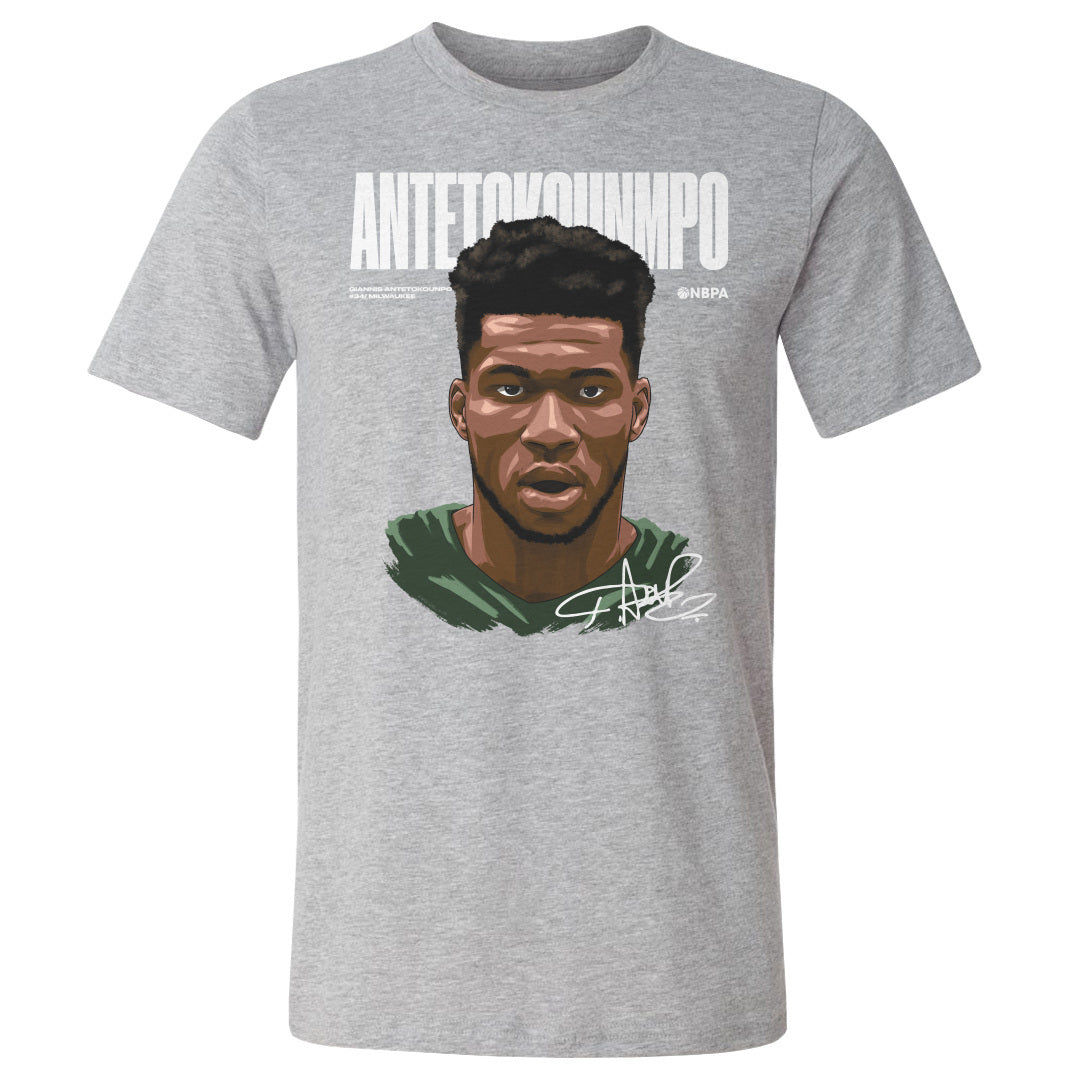 Giannis Antetokounmpo Men&#39;s Cotton T-Shirt | 500 LEVEL