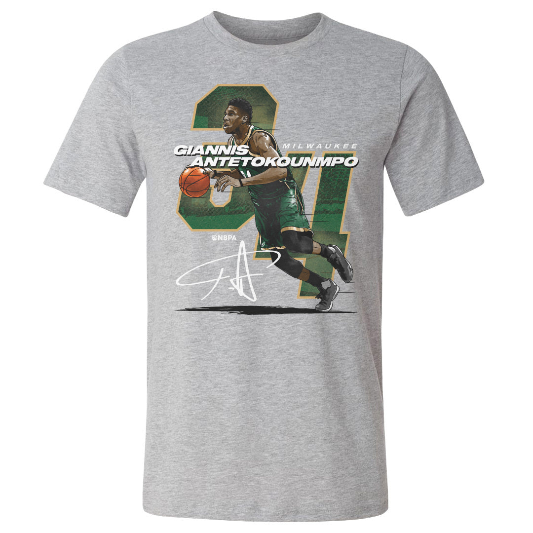 Giannis Antetokounmpo Men&#39;s Cotton T-Shirt | 500 LEVEL