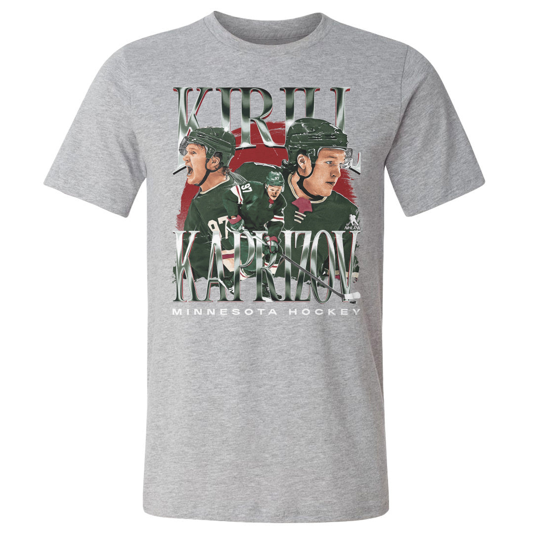 Kirill Kaprizov Men&#39;s Cotton T-Shirt | 500 LEVEL