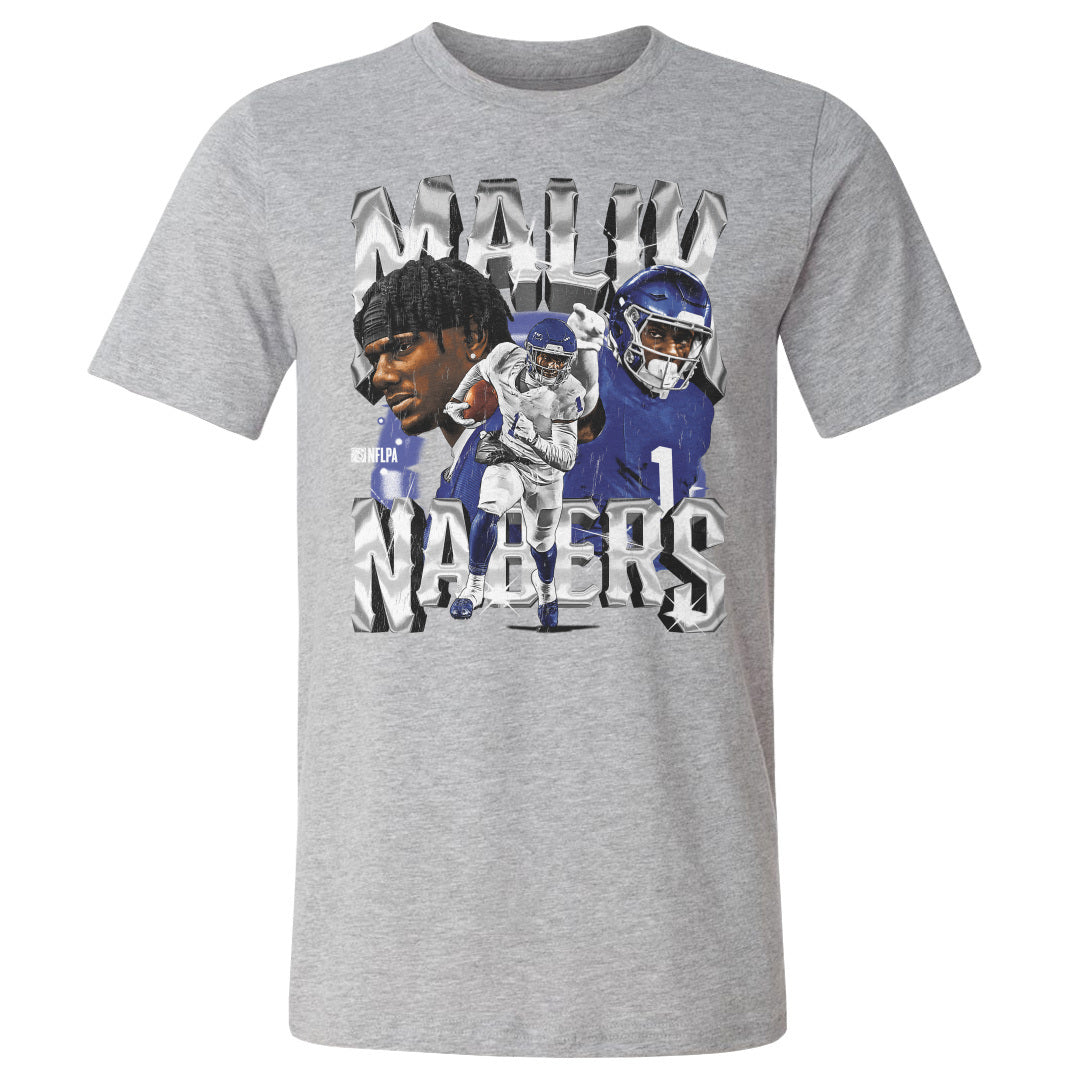 Malik Nabers Men&#39;s Cotton T-Shirt | 500 LEVEL