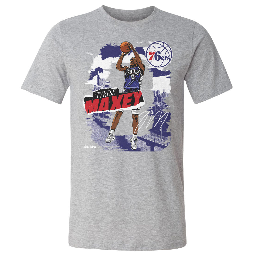 Tyrese Maxey Men&#39;s Cotton T-Shirt | 500 LEVEL