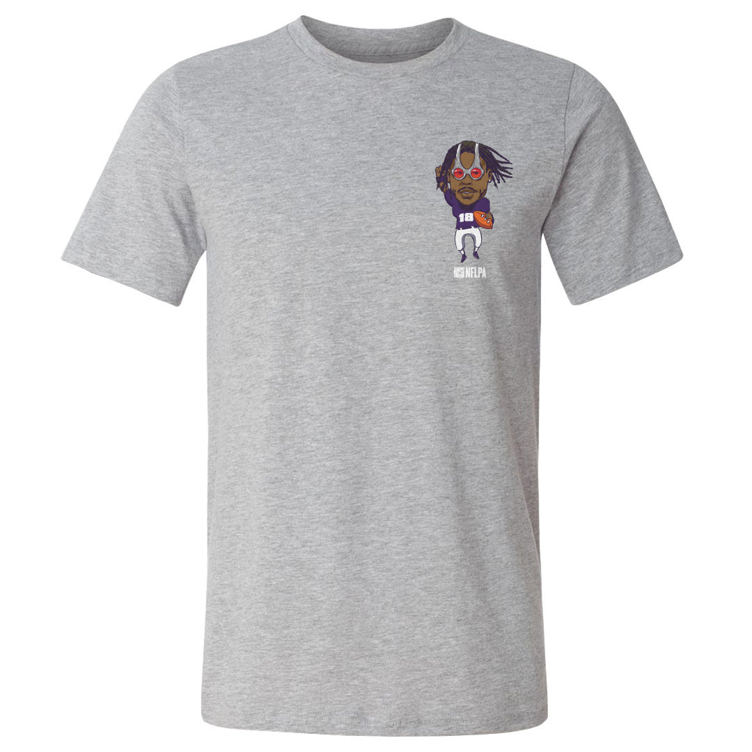 Justin Jefferson Men&#39;s Cotton T-Shirt | 500 LEVEL