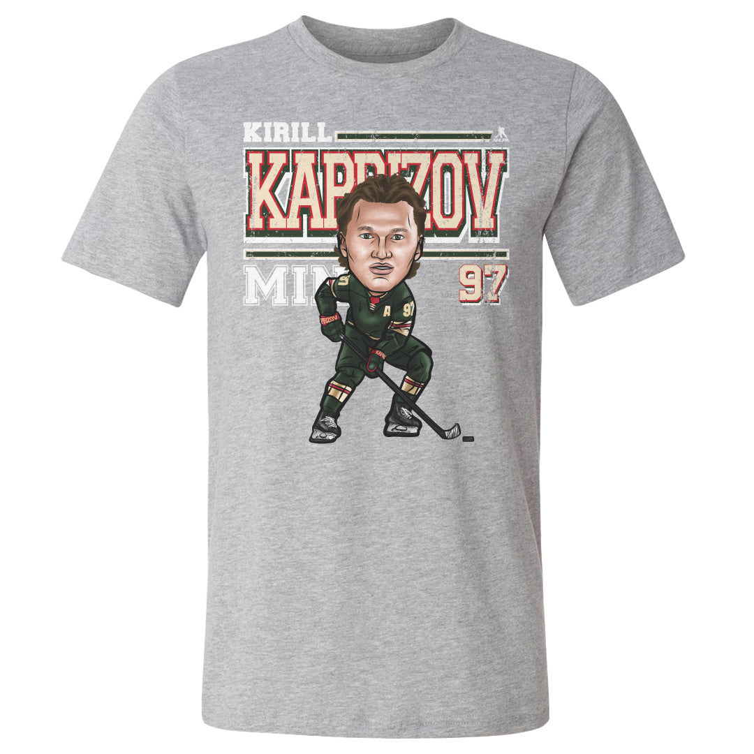 Kirill Kaprizov Men&#39;s Cotton T-Shirt | 500 LEVEL