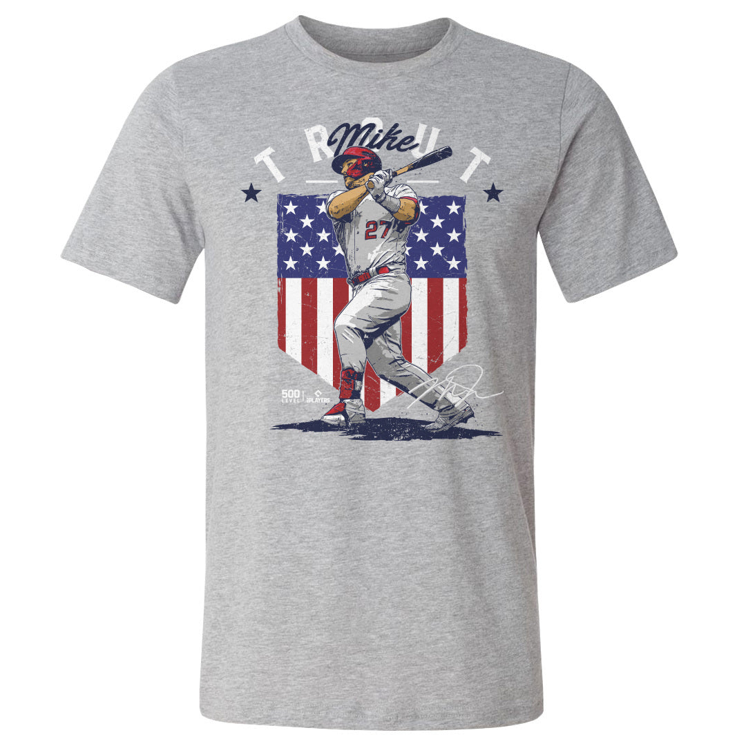 Mike Trout Men&#39;s Cotton T-Shirt | 500 LEVEL