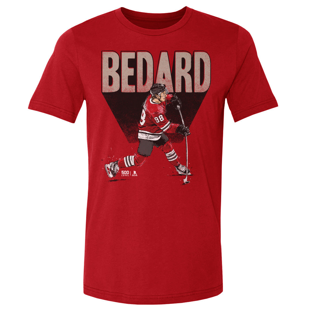 Connor Bedard Men&#39;s Cotton T-Shirt | 500 LEVEL