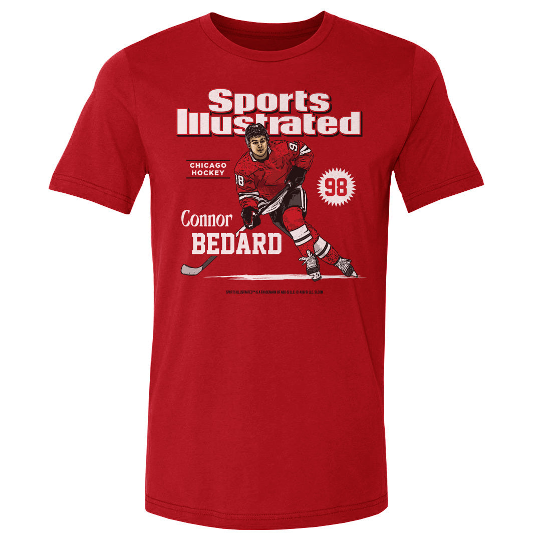 Connor Bedard Men&#39;s Cotton T-Shirt | 500 LEVEL