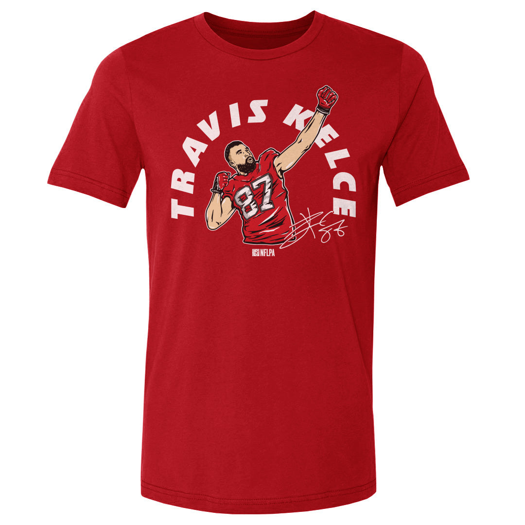 Travis Kelce Men&#39;s Cotton T-Shirt | 500 LEVEL