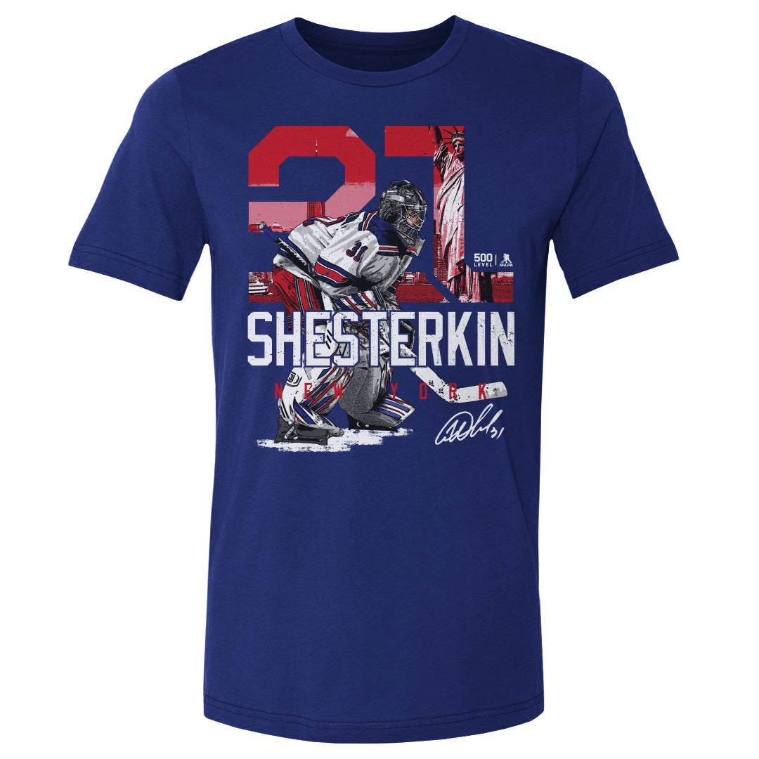 Igor Shesterkin Men&#39;s Cotton T-Shirt | 500 LEVEL